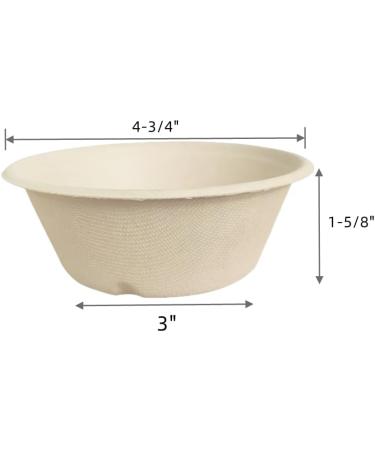 Hewnda 50-Pack One-Way Paper Dessert Shells - 10oz Disposable Serving Bowls for Ice Cream Desserts & Salads - Perfect for Hot or Cold Dishes - Buy Online on GoSupps.com