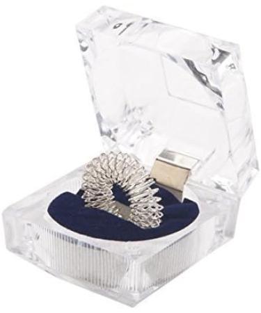 Premium Chi Enterprise Anti-Stress Massage Ring | Acupressure Anxiety Ring | Large Silver Ring for Finger | International Shipping Available - Buy Online on GoSupps.com