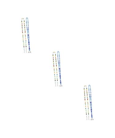 HOMSFOU 6 pcs glasses mask chain shot glasses portable glasses strap reading glasses glasses chain lanyard beads