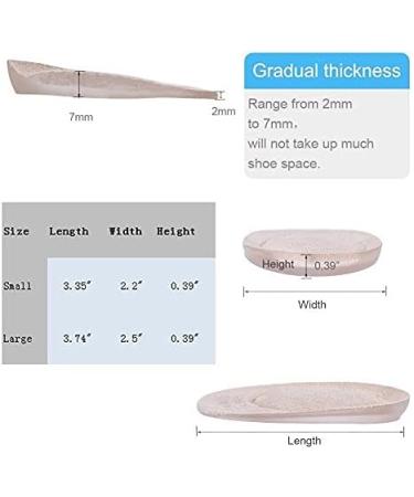 Doact Gel Heel Pillows - Heel Cushion for Spur Relief | 4 Pack Gel Inserts | Small Black Heel Support - Buy Online on GoSupps.com