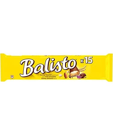 BALISTO - Honey Almonds 15 Bars 277G - (Pack of 3)