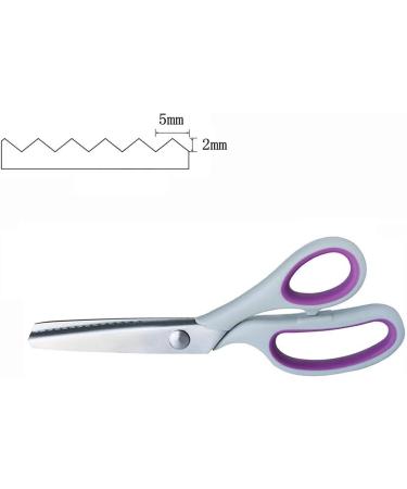 NEJLSD Pinking Shears for Fabric - Ultra Sharp Zig Zag Cut Scissors with Comfort Grips - Professional Sewing Scissors for Dressmaking (Grey) - Buy Online on GoSupps.com