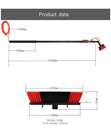 photovoltaic cleaner Window Cleaning Pole Window Cleaning Pole Water Fed Telescopic Brush Extendable Cleaner Conservatory Roof Water Fed Pole Kit Hose Fed Pole Window Cleaning Brush 35cm Brush Head 8M/27FT - Buy Online on GoSupps.com