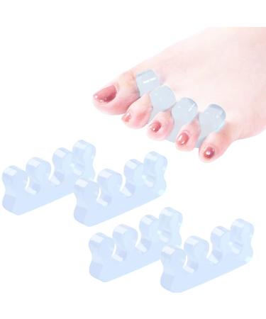 ZaxSota Toe Separator, Toe Nail Separator, Toe Separators Pedicure, Toe Separators use for Separation of toenails, Nails as Well as Polishing of Nail Polish. White