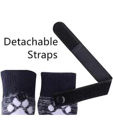 KOOLTAIL Dog Socks XL - Anti-Slip with Straps, Waterproof Paw Protector for Traction Control - Black (2.6 Width x 6.3 Length) - Buy Online on GoSupps.com