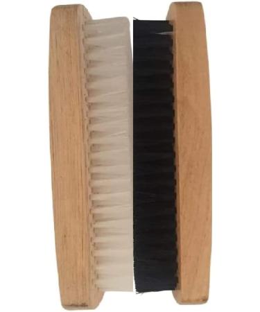 JKG 2 SHOE POLISH BRUSHES - Shoe Cleaning Brushes | Brown Black Shoe Polish Buffing Brushes For Leather Shoes | Soft Brush Applicator & Buffing Stiff Hair Brush | Men Women Leather Scrub Boot Cleaner - Buy Online on GoSupps.com