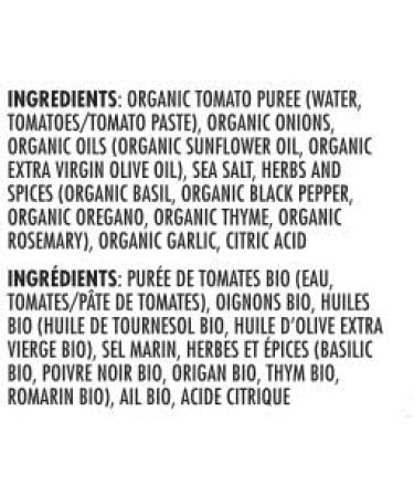 Perfect Chef Organic Italian Herb Pasta Sauce (6-Pack) 6 x 740ml - Gluten Free No Sugar Added Vegan Made in Canada. - Buy Online on GoSupps.com