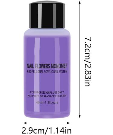 Acrylic Nail Liquid 40ml Non-Yellowing Acrylic Monomer Liquid for Acrylic Powder for Beginners - Buy Online on GoSupps.com