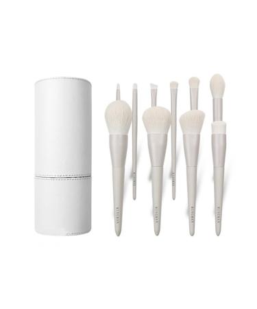 Durratou 10 Eyeshadow Brush Portable Dumb Gray Makeup Artist Professional Makeup Brush Set