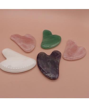 Rose Quartz Gua Sha - Natural Jade Facial Tool for Spa Acupuncture & Skin Care | Ideal Gift for Women (White - Buy Online on GoSupps.com