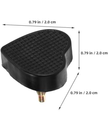 CALLARON High Heel Tips Replacement | 5 Pairs Heart Shaped Shoe Caps - Durable Protectors for Heels - Black - Buy Online on GoSupps.com