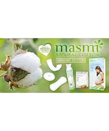 Masmi Vegan Organic Cotton Buds - 100% Biodegradable Non-Chlorine Bleached Eco-Friendly | 200 Compressed Paper Sticks - Buy Online on GoSupps.com
