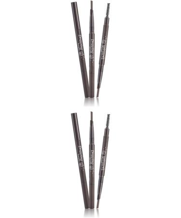 NOLITOY 2pcs 2 1 Eyebrow Pen Brow Brush Eyebrow Pencils Double Head Makeup Tools To Rotate - Buy Online on GoSupps.com
