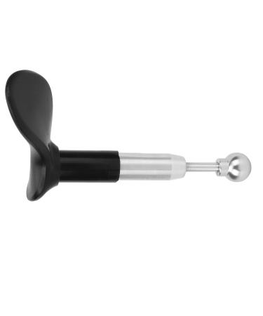 Ververt Touch spine adjustment tool made of stainless steel depth tissue massage tool portable T-shape vertebral adjustment manual massage device for pain relief trigger dots 8.7 inches