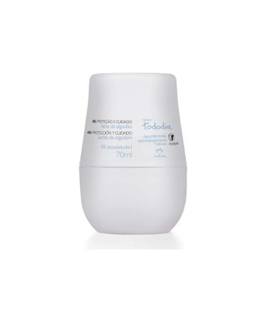 Natura Todo Dia Cotton Milk Roll-On Antiperspirant Deodorant for Women - 70ml (2.36 Fl Oz) - International Shipping Available - Buy Online on GoSupps.com