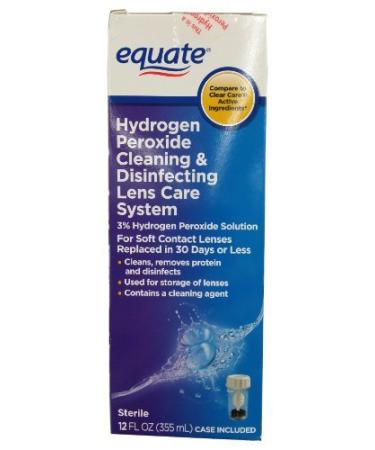 Hydrogen Peroxide Cleaning and Disinfecting Lens Care System 12oz Compare to Clear Care by Equate