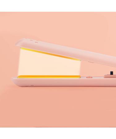 2 in 1 Ceramic Hair Straightener & Flat Iron - 3D Floating Plate Smart Keep Warm Function - Easy to Use - Pink - Buy Online on GoSupps.com