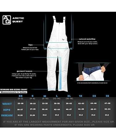 Arctic Quest Women's Insulated Ski Snow Bib Pants - Black, Large - Buy Online on GoSupps.com