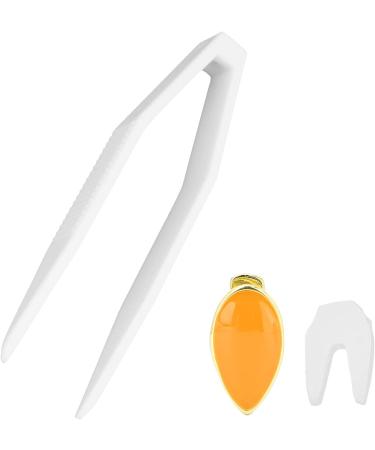Hip Hop Teeth Single Removable Mouth Teeth Halloween Dentures Ornaments Accessories Teeth (Orange) - Buy Online on GoSupps.com