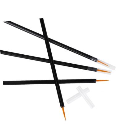 PLAFOPE 50pcs Disposable Eyeliner Brush Eye Liner Pens Eyebrow Liner Brushes Small Eyeliner Brush Black - Buy Online on GoSupps.com