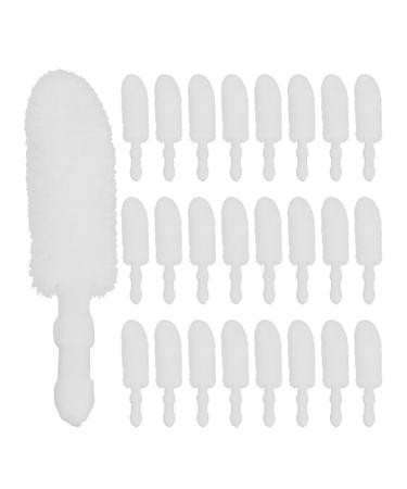 NOLITOY 500pcs Lip Brush Replacement Head Disposable Lip Gloss Brush Heads Flocking Lipstick Brush Heads Lip Applicator Wands Make up Tools