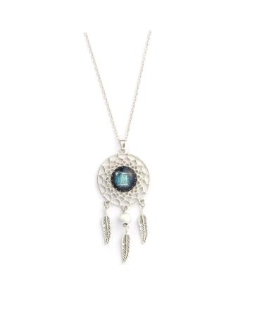 ORFOFE Jewelry Necklaces Silver Necklace Dream Catcher Necklace Dreamcatcher Sagittarius The Time