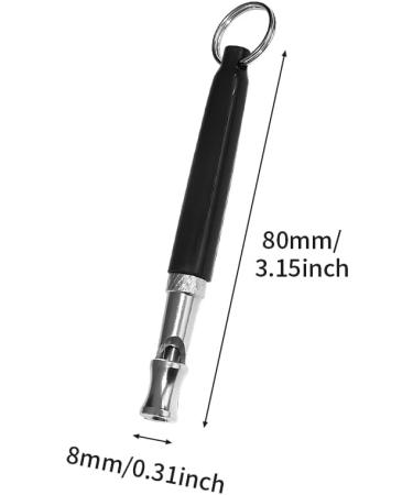 Dog Whistle for Recall Adjustable Frequency Silent Dog Whistle Pet Training Whistle with Lanyard Distance Dog Whistle to Stop Barking(Black Silver size:3.15x0.31inch) 3.15x0.31inch Black Silver - Buy Online on GoSupps.com