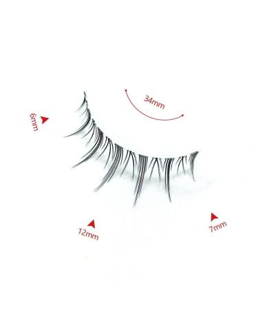5 Pairs Fluffy Manga Lashes | 3D Cosplay & Natural Look False Eyelashes | Handmade Soft Clear Band | Reusable Thai Eyelashes - Buy Online on GoSupps.com