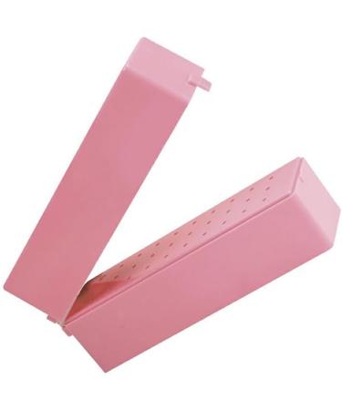 lmoikesz 30 Holes Nail Art Drill Storage Box Bit Holder Cover Tool Plastic Dustproof Case Manicure Accessories Organizer Pink - Buy Online on GoSupps.com