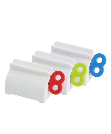 Rolling Tube Toothpaste Squeezer Rotate Toothpaste Dispenser Toothpaste Seat Stand 3PCS