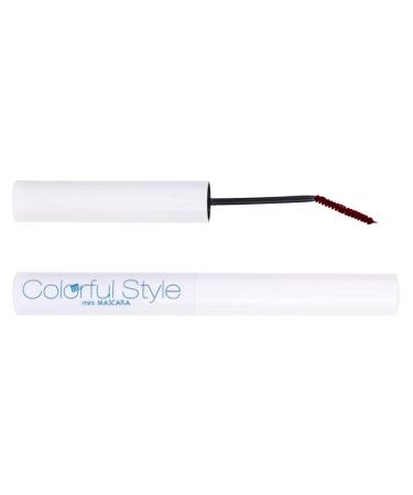 Color Mascara Skin-Friendly Waterproof Mascara Mascara with Soft Brush Slightly Red
