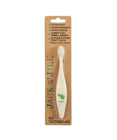 Jack N' Jill Dino compostable and biodegradable toothbrush
