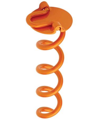 Liberty Outdoor ANCFR10-ORG-A Folding Ring Spiral Ground Anchor, Orange, 10-Inch, Single Single Orange