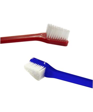 DOITOOL 2pcs Set Nylon Wire Toothbrush Dog Toothbrushes Double Sided Toothbrush Toothpaste Double Head - Buy Online on GoSupps.com
