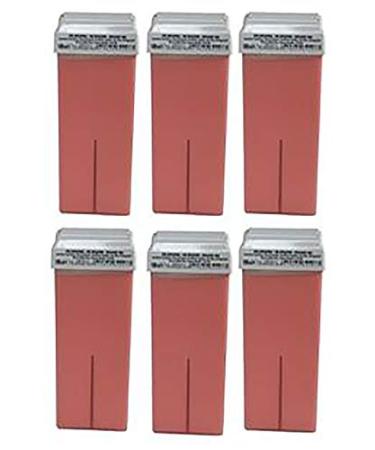 Professional Roll On Waxes Value Pack (6 Pack) Pink Hair Removal Wax Cartridge Pink wax Depilatory Wax Roller
