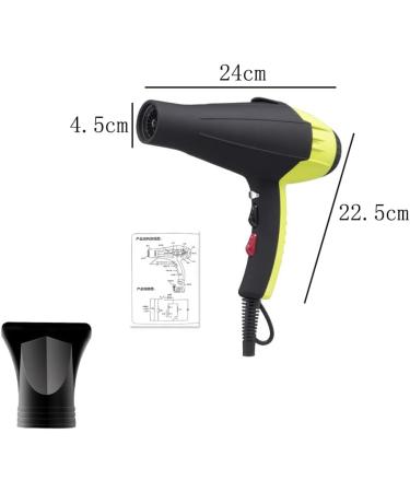 2300W Hair Dryer Ionic Hair Blow Dryer 3 Heat Settings and 2 Speed Lightweight Hair Dryers and 1 Key Cold air Button Button Powerful Hairdryer with 1 Concentrator for Women Men Blue Small Gift Green - Buy Online on GoSupps.com
