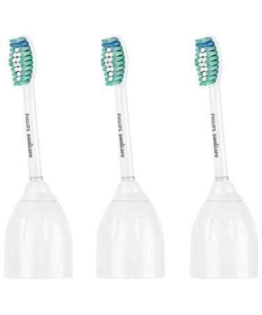Philips Sonicare Genuine E-Series Replacement Toothbrush Heads, 3 Brush Heads, White, HX7023/30