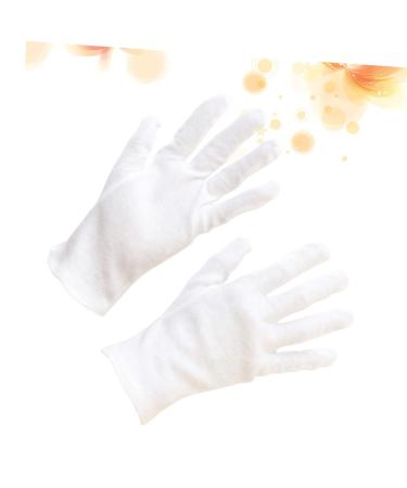 COOLHIYA 12 Pairs Cotton Protective Gloves lab Gloves Hand Muffs Cosmetic moisturizing Gloves Industrial Gloves Coin Jewelry Gloves Inspection Gloves White Cotton Gloves Protection Work M:22X9cm White - Buy Online on GoSupps.com