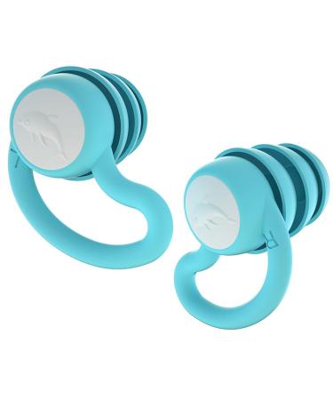 Ear plugs for sleeping silicone hearing protection earplugs sleep 20 dB noise insulation soft reusable earplugs earplugs for the night/concert/travel/snoring silence sleep-1 pair blue