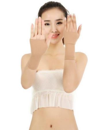 Buy Black Skin Carpal Tunnel Palm Hand Brace - Compression Wrist Support Sleeves (1 Pair M) | International Shipping Available - Buy Online on GoSupps.com