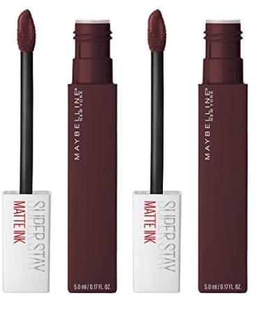 Maybelline New York Super Stay Matte Ink Liquid Lipstick, Long Lasting High Impact Color, Up to 16H Wear, Composer, Cherry Brown, 0.17 fl.oz (Pack of 2) - Buy Online on GoSupps.com