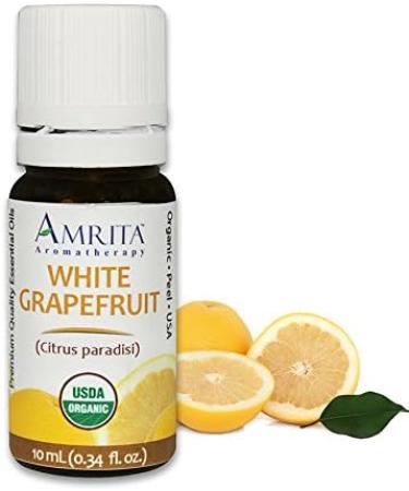 AMRITA Aromatherapy Organic Essential Oil - Grapefruit - 0.34 Fl Oz.