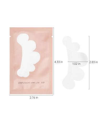 Mekupeu 100 Pair Cloud Shape Eye Gel Pads for Eyelash Extensions - Pink | Lint-Free Hydrogel Under Eye Masks for Beauty Professionals - Buy Online on GoSupps.com