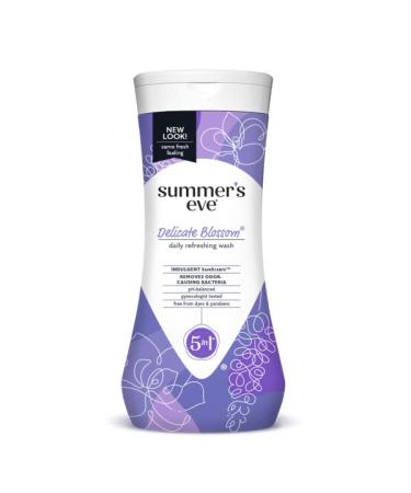 Summer's Eve Delicate Blossom Daily Refreshing Feminine Wash Removes Odor pH balanced 15 fl oz. (Pack of 1)