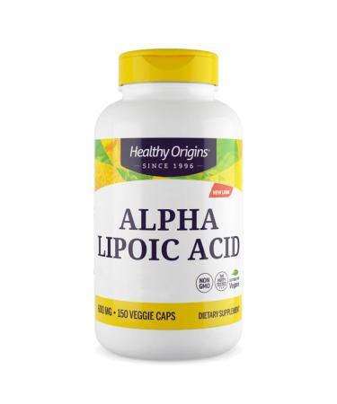 Healthy Origins Alpha Lipoic Acid (alpha-lipoic acid) 600mg deposit 2-day dose 150 capsules laboratory tests high-dose gluten-free soybean without genetic engineering - Buy Online on GoSupps.com