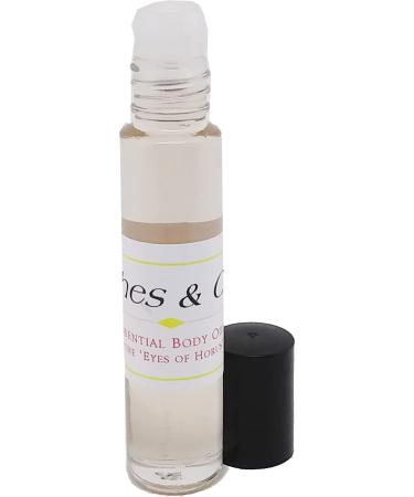 Peaches & Cream Scented Body Oil Fragrance Roll-On - Brown - 1/4 oz. - ID#25429 0.25 Fl Oz (Pack of 1)