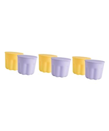 FOMIYES 6 Sets Pp Washing Bowl Makeup Brush Cleaner Kit Cosmetic Brush Cleaning Tool Makeup Brush Washer Bowl Portable Brush Cosmetic Brush Cleaning Mat Make up Brush Cleaner