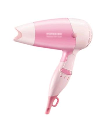 1000W Travel Hair Dryer Dual Voltage Hair Dryers Mini Blow Dryer with Folding Handle Dual Voltage (Pink)