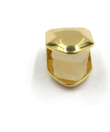 Heallily Hip Hop Teeth Caps - 2-Piece Golden Tooth Jewelry for Music Festivals & Parties | Punk Accessories & Costume Decoration - Buy Online on GoSupps.com
