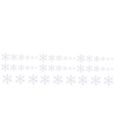 Zerodeko 180 Pcs Christmas Decorations for Home White Snowflake Ornaments Hanging Snowflake Decor Snowflake Tree Decorations Turban Nativity Ornaments Chritsmas Tree Hanging Ornament Indoor